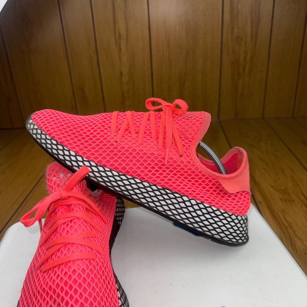 Adidas Deerupt Runner Solar‎ Red Bright Crimson Sneakers B41769 Mens 13